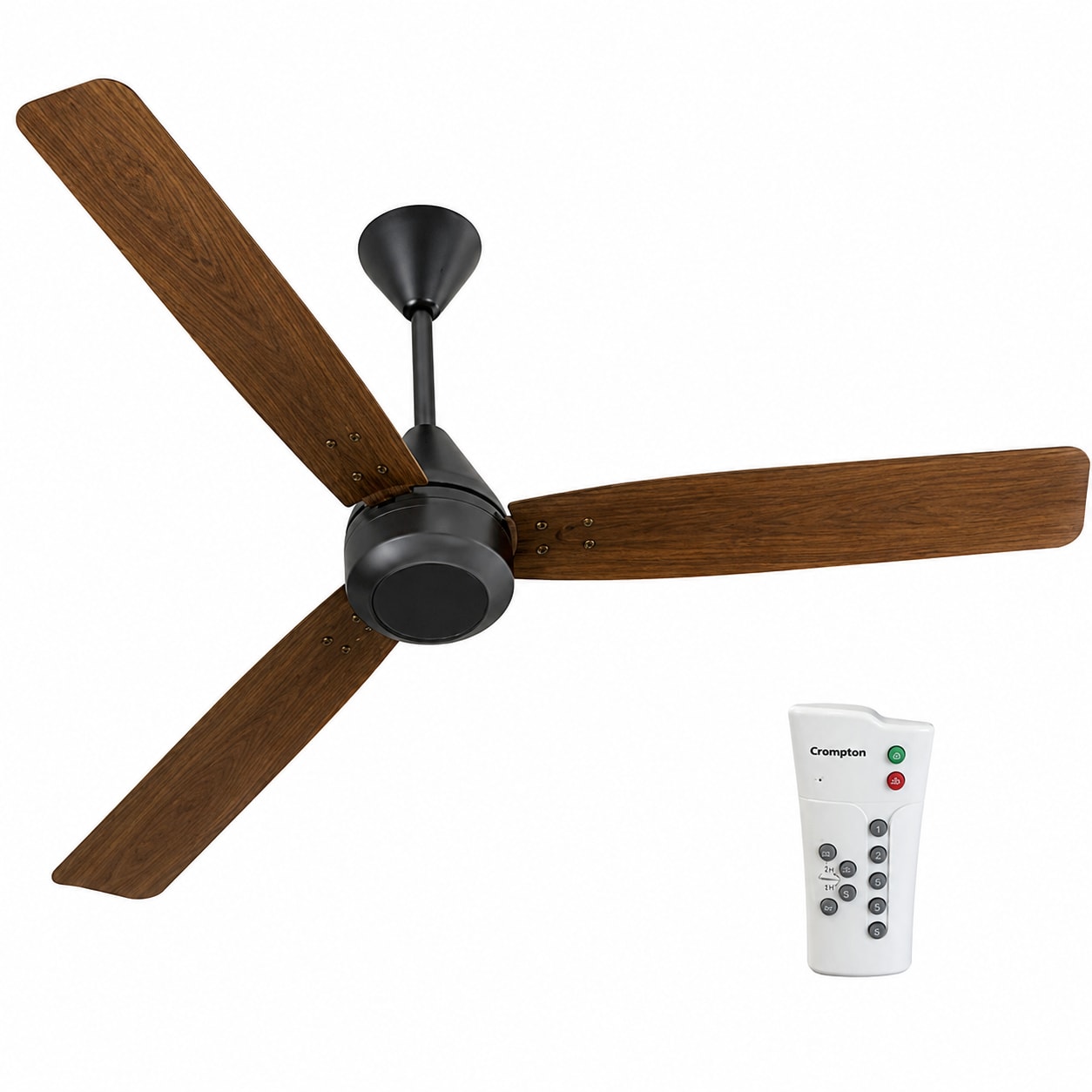 28W Groove Regmote Fan – Dark Cherry Wood