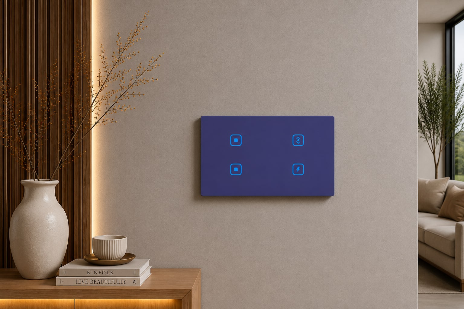 "Touch 4 Switch -4M-Acrylic – Royal Blue