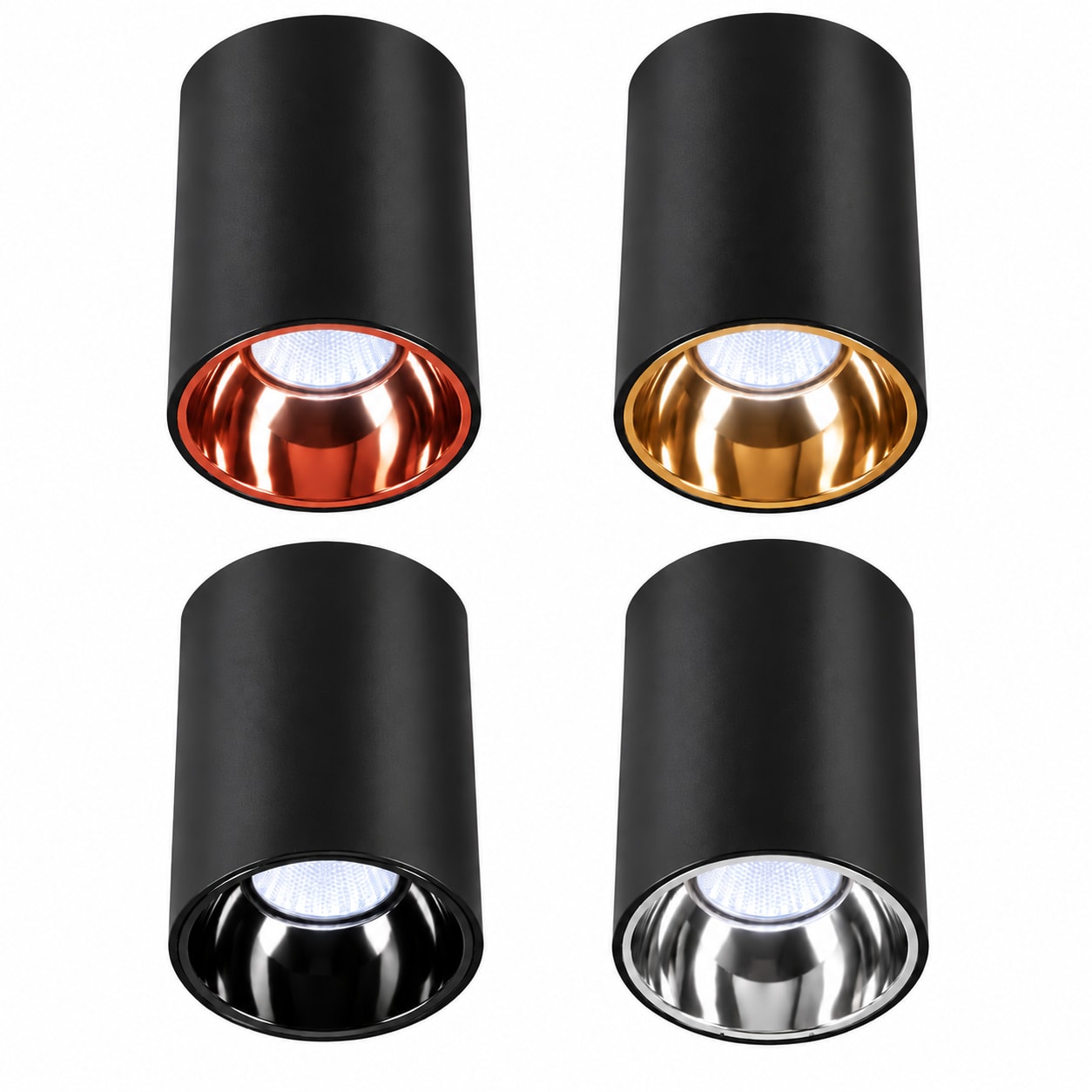 12W Crysta Deco Surf COB Light-Black – Cool White