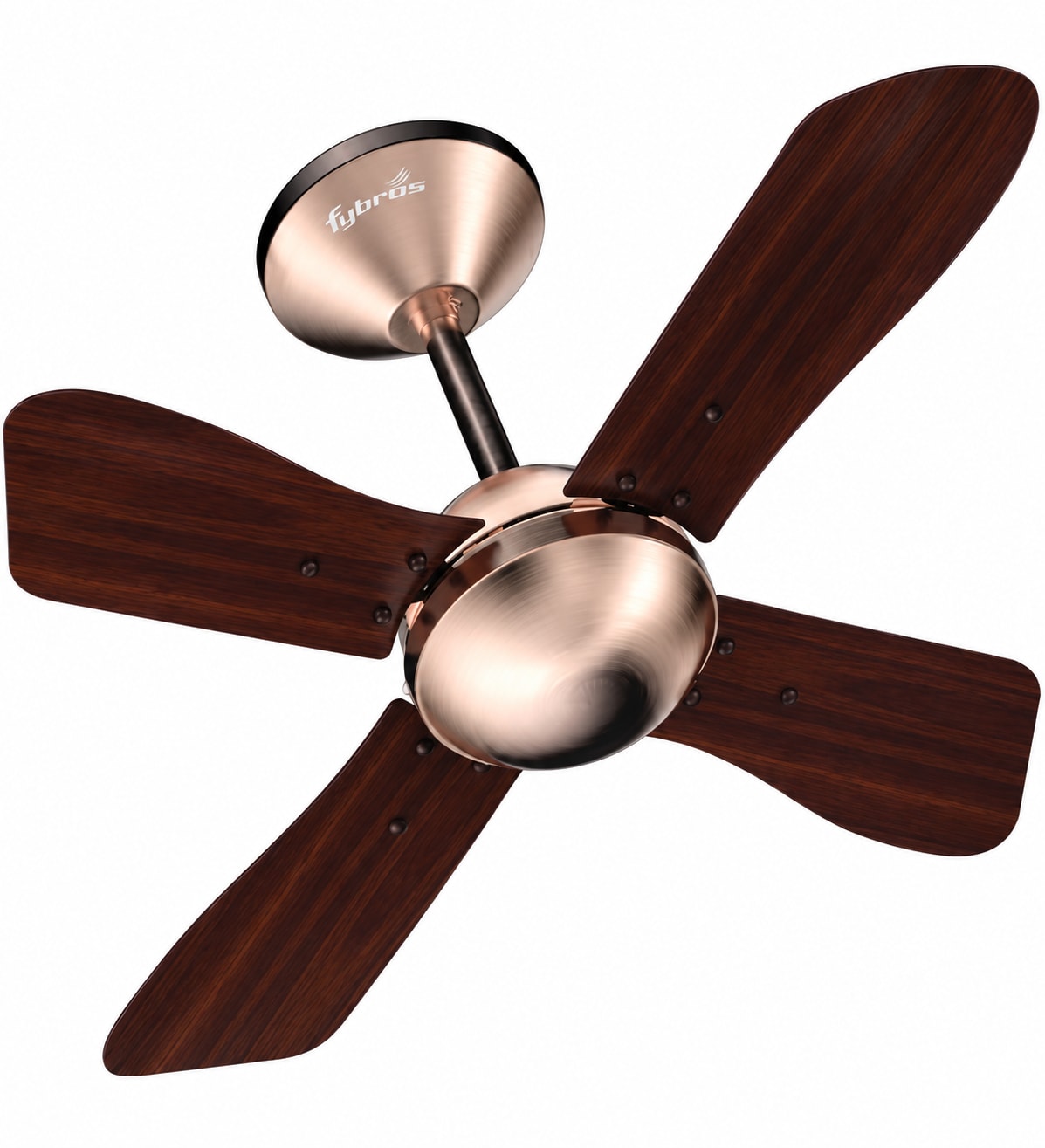 Stella Fan – Antique Copper Rose Wood