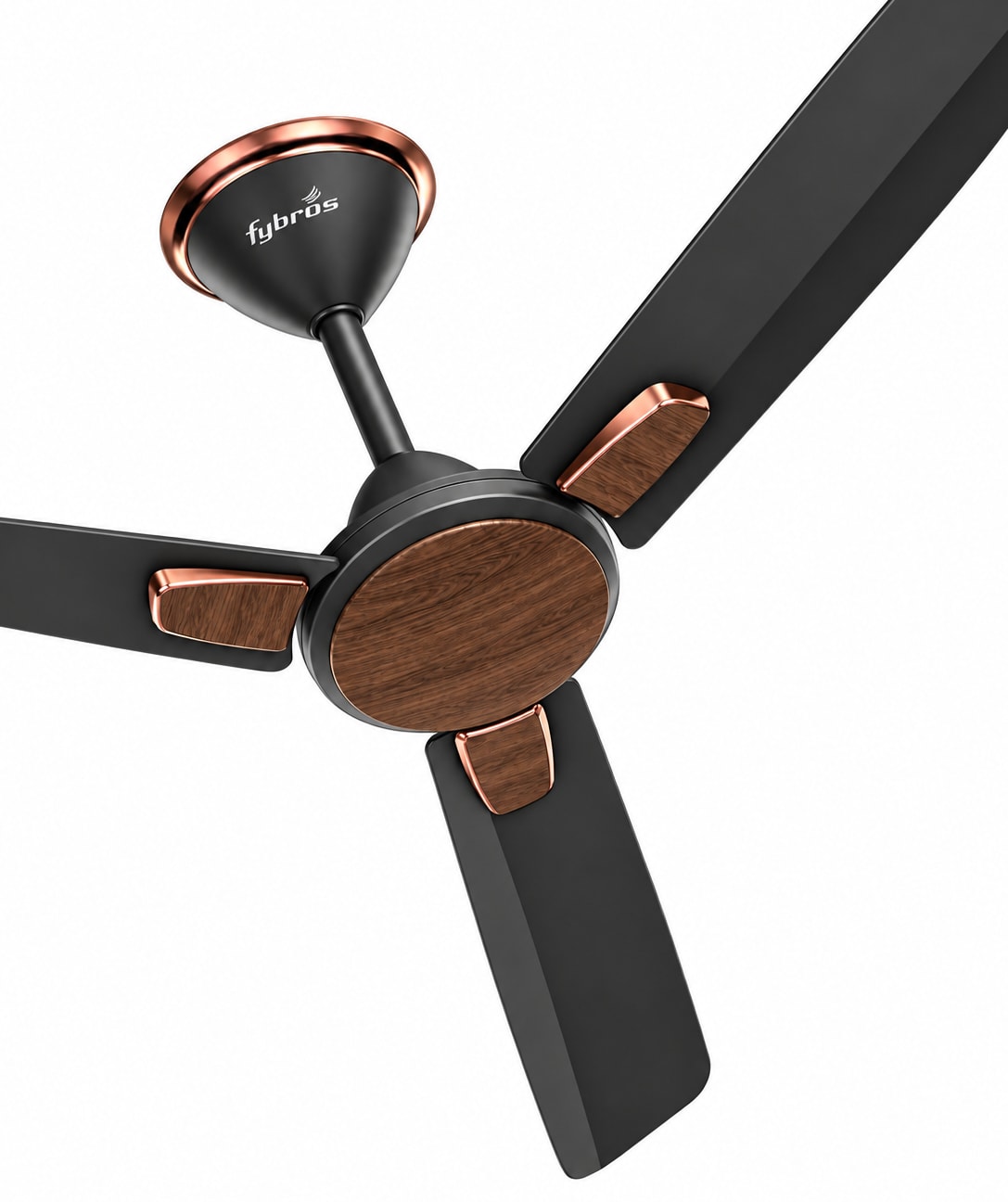 Zefy Pro Fan – Matt Black Dark Wood