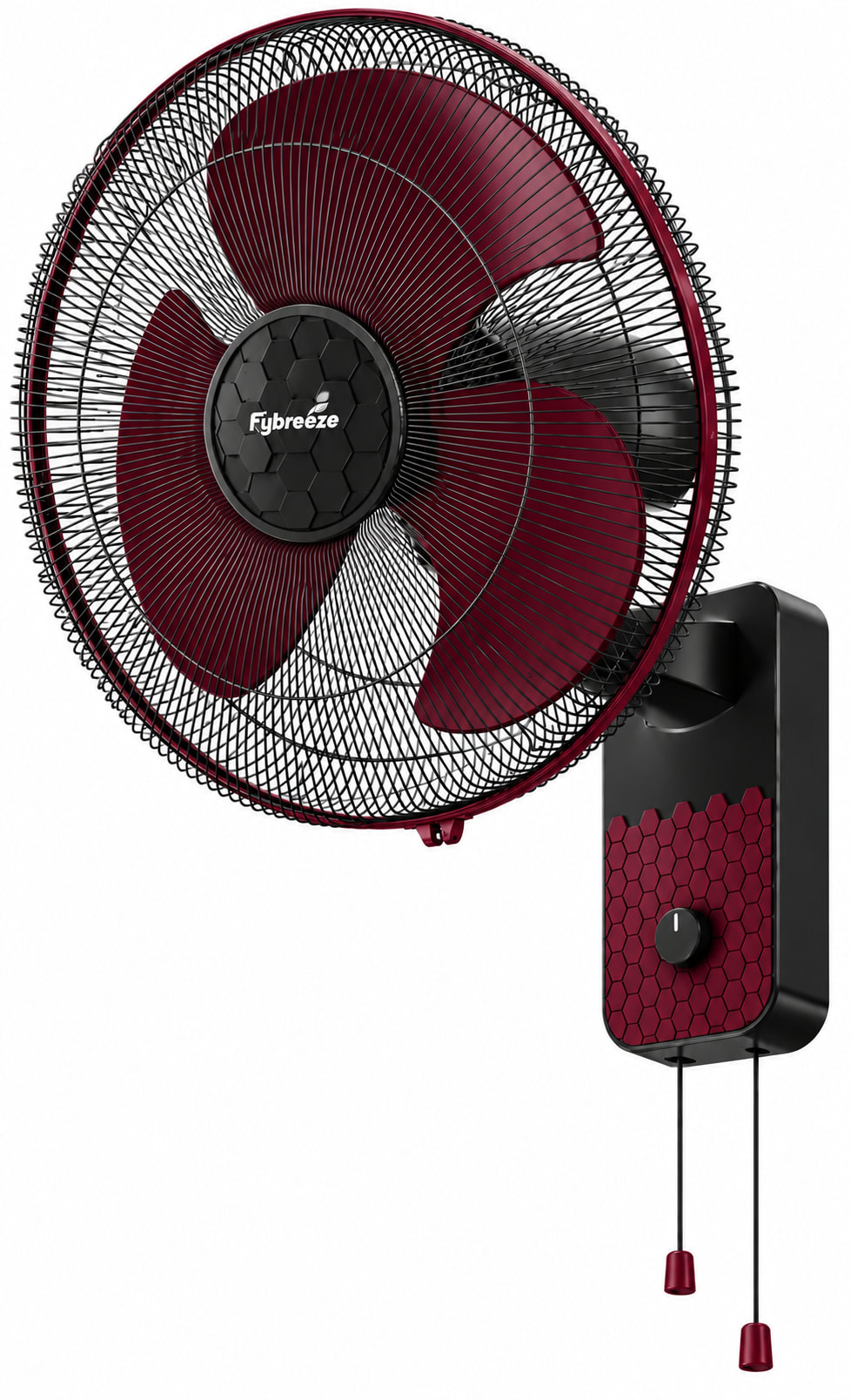 120W QIRO Plus Fan – Black Burgundy