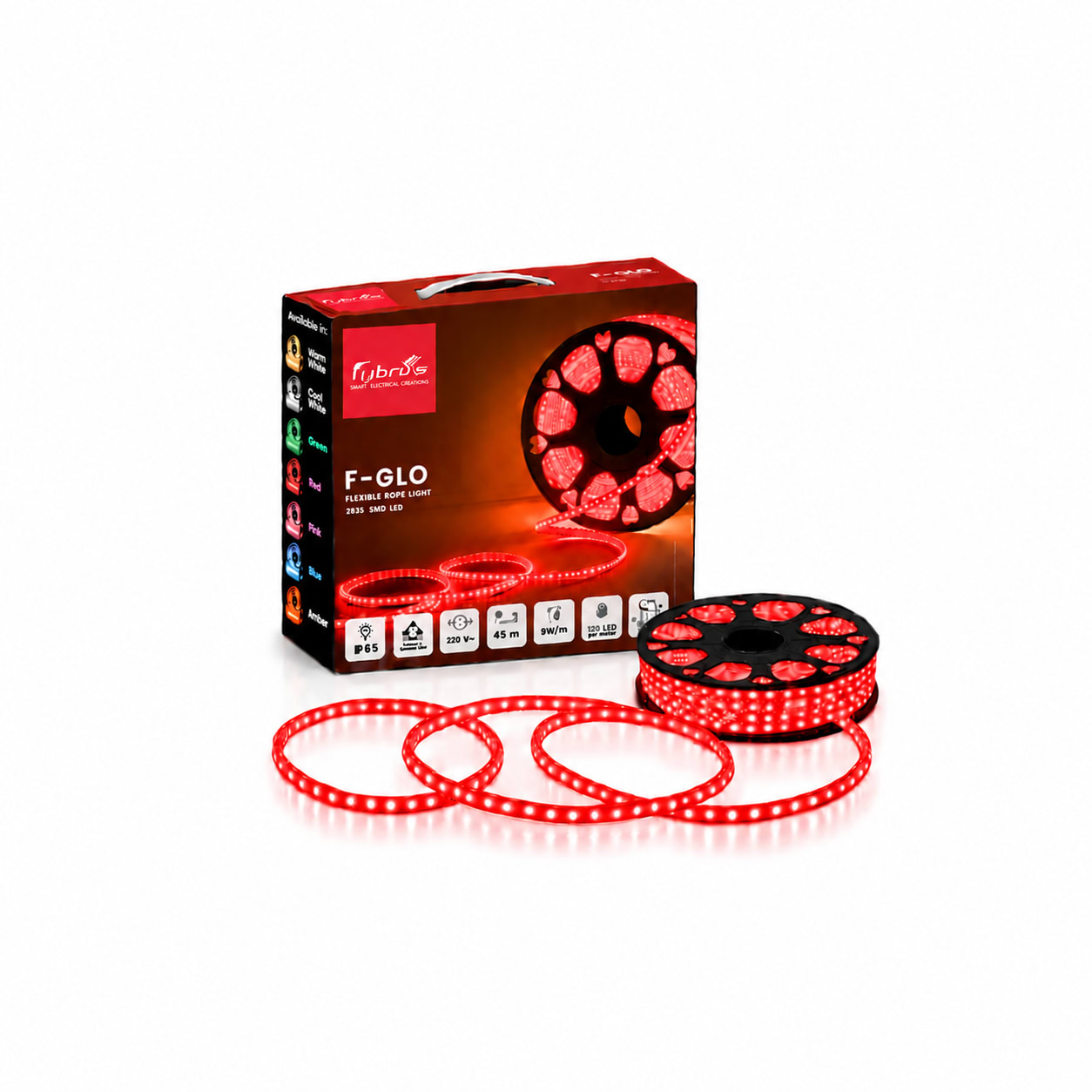 F-Glo Led Rope Light – Red