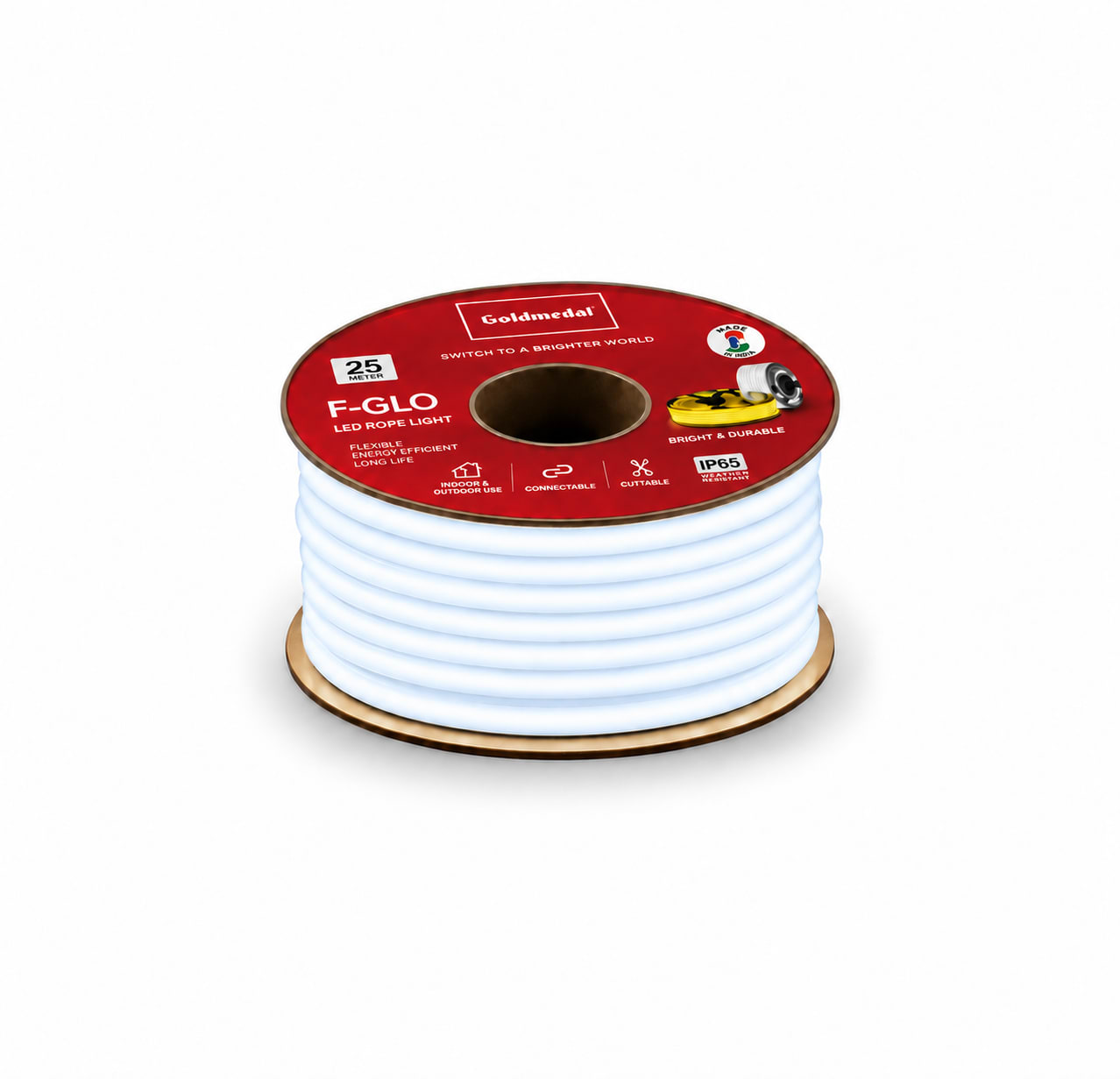 10W F-Glo Silicon Rope Light  – Cool White