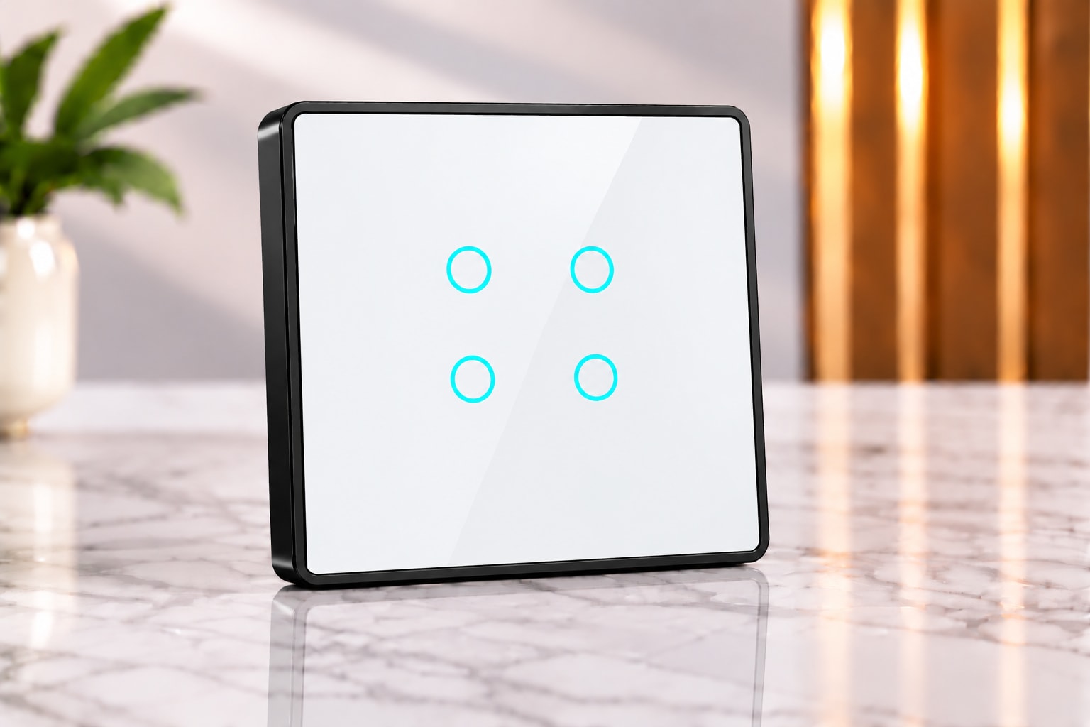 2M-4 Switches-Edge Glass 