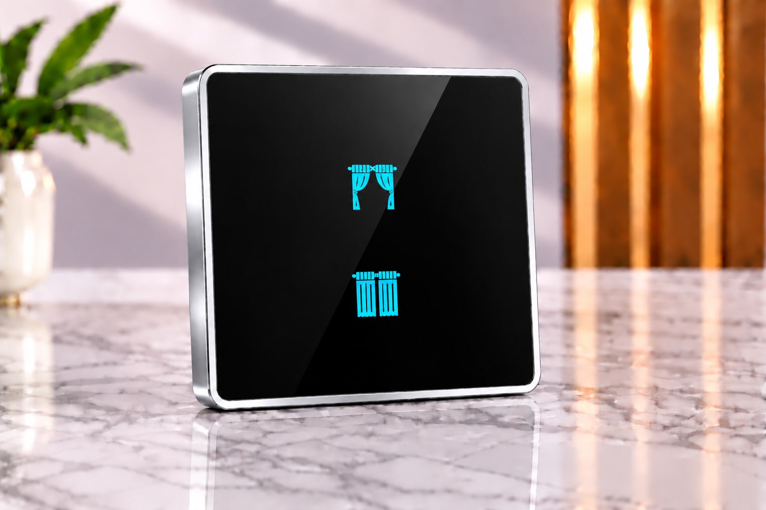 2M Curtain Switches-Edge Glass 