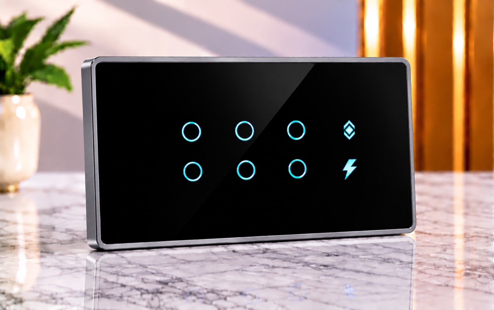 6M-8 Switches-Edge Glass 