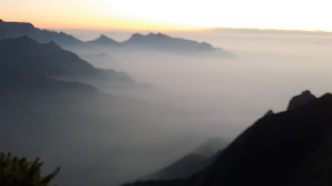 Tent camping site at Camp Lake Point Suryanelli Munnar with lake view