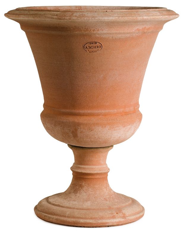 Impruneta terracotta traditional pedestal pot