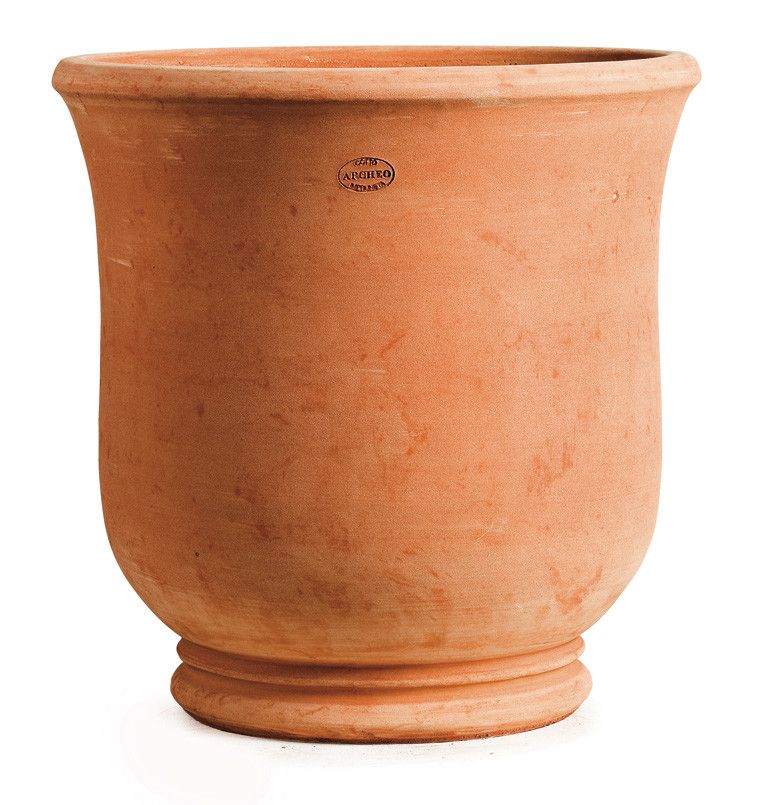 Impruneta terracotta wide rounded pot
