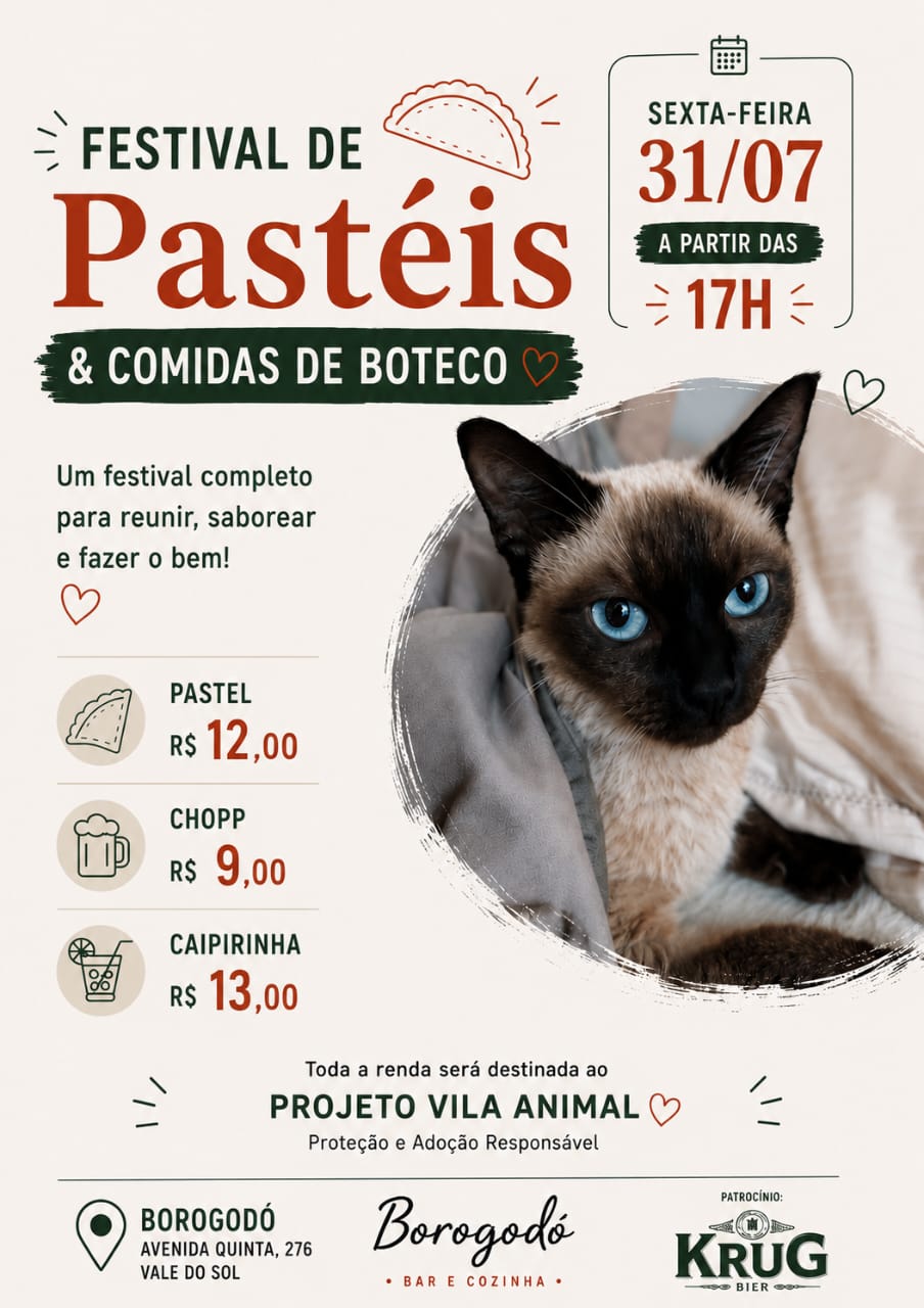 Festival de pastel e comida de boteco