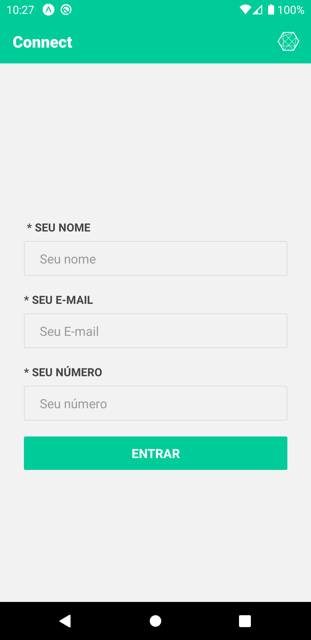 Foto do App formulário