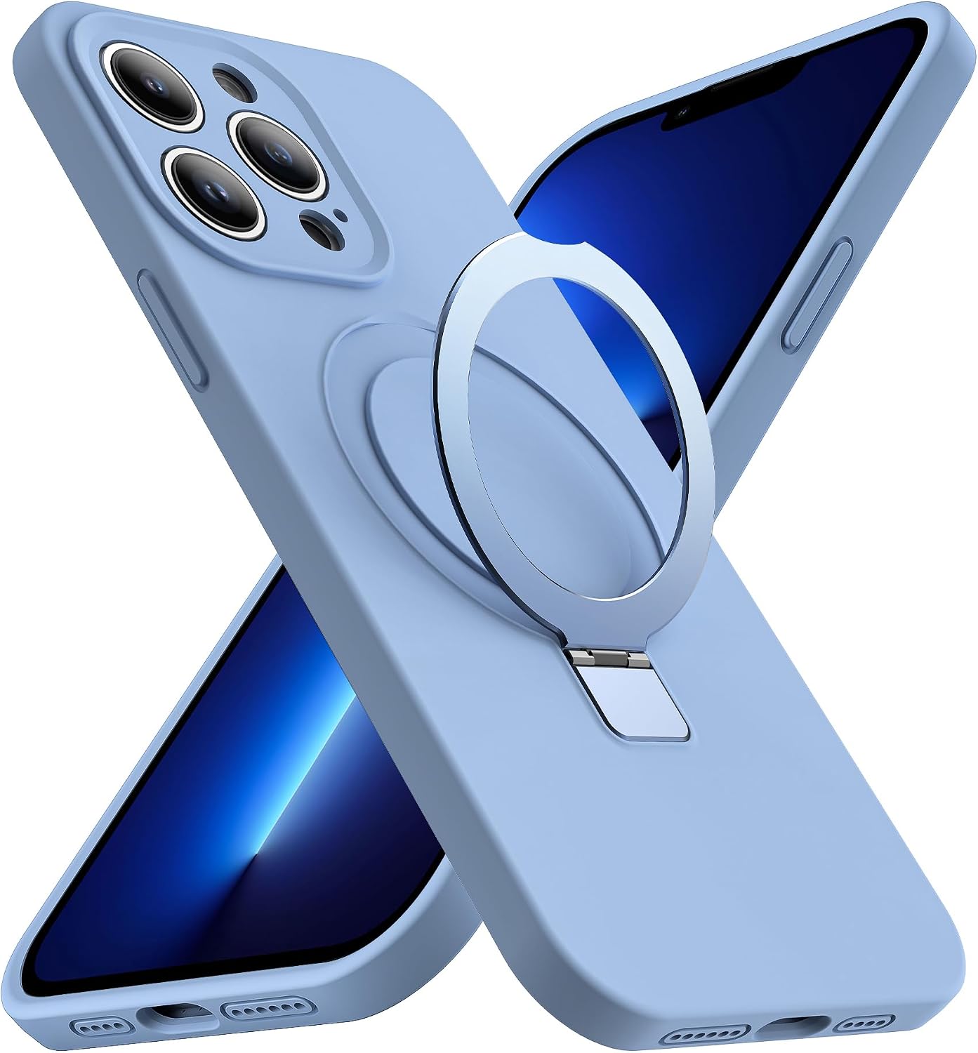 Case for iPhone 13/14 Pro Max 6.7'' with 120° Ajustable Strong Magnetic Ring Stand for sale in Sealy, TX