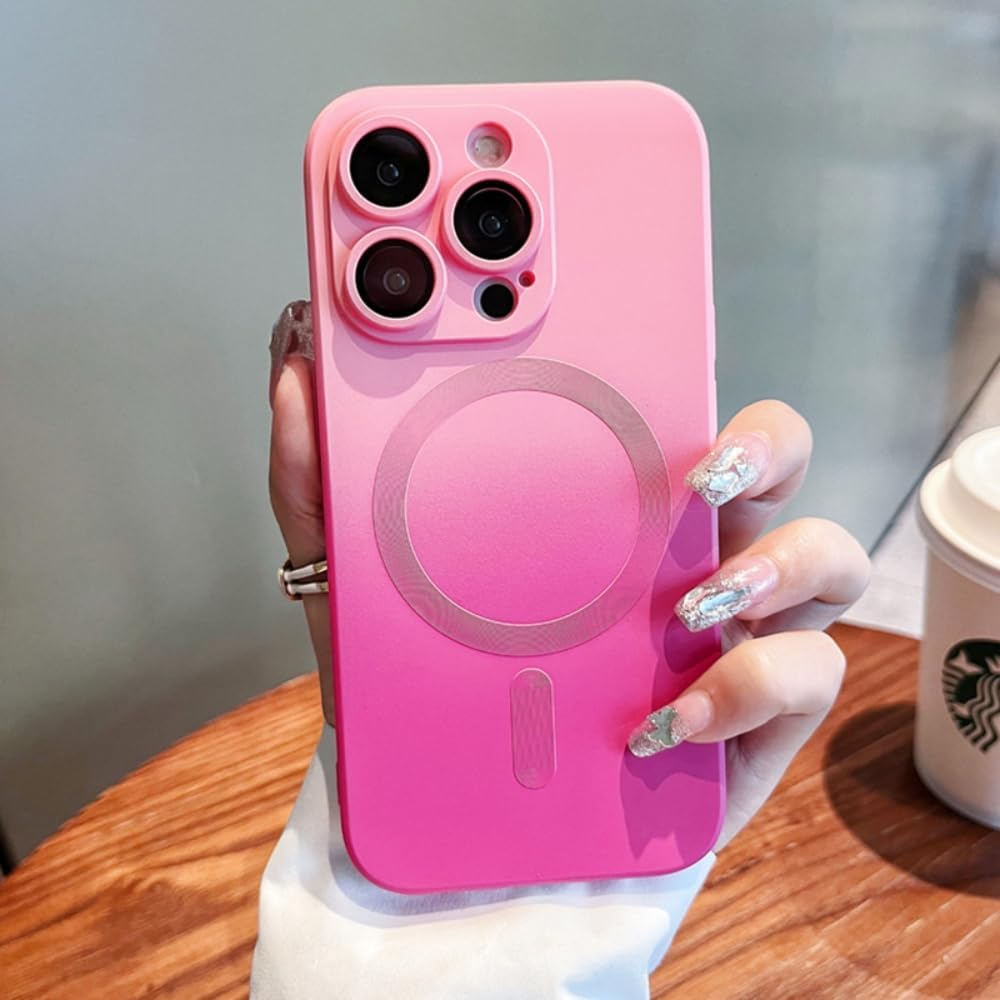 Magnetic Case for iPhone 14 Pro Max 6.7 inch, Luxury Gradient Neon Color Case for sale in Sealy, TX