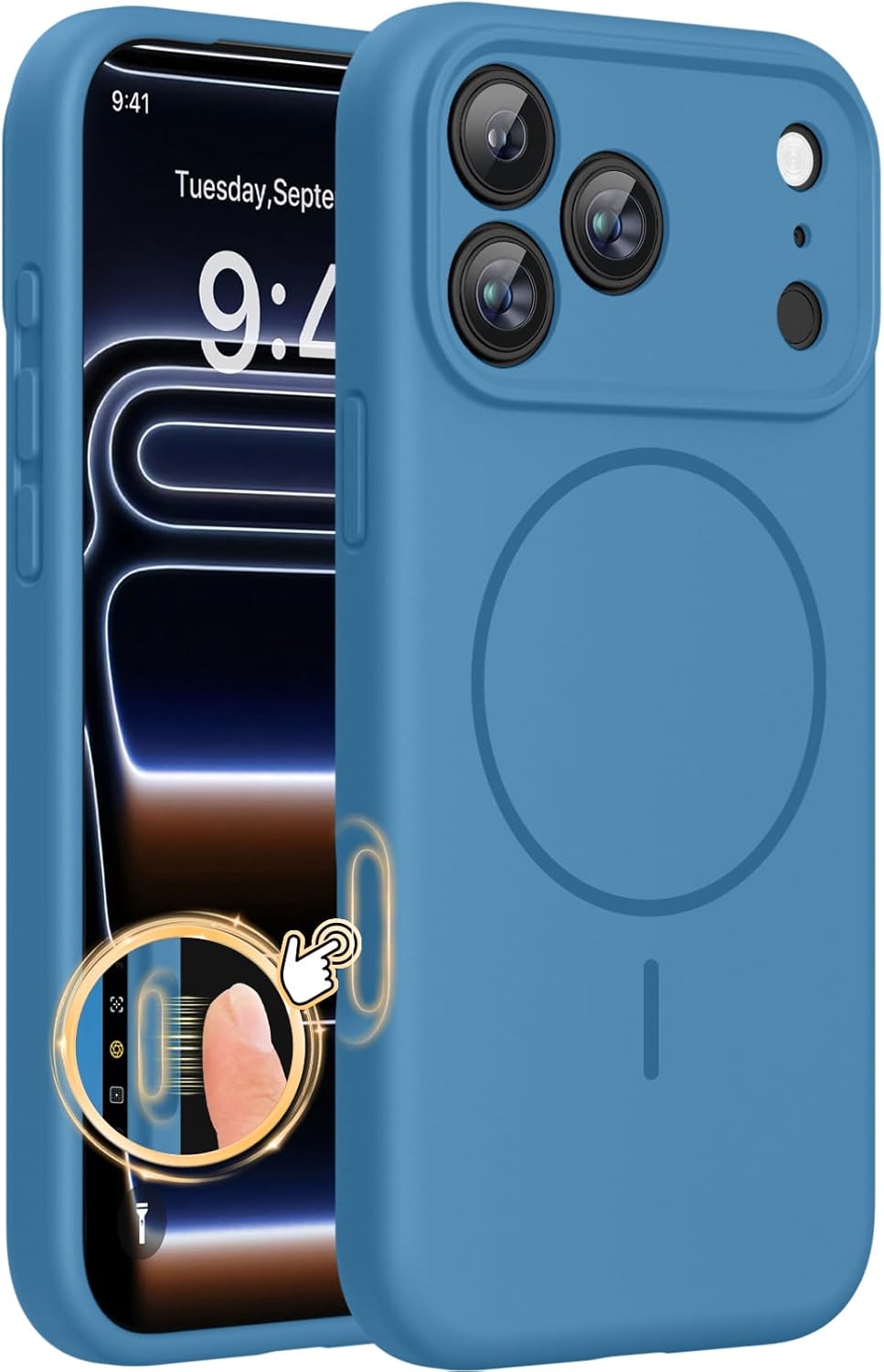 Magnetic for iPhone 17 Pro Max Case Capri Blue for sale in Sealy, TX
