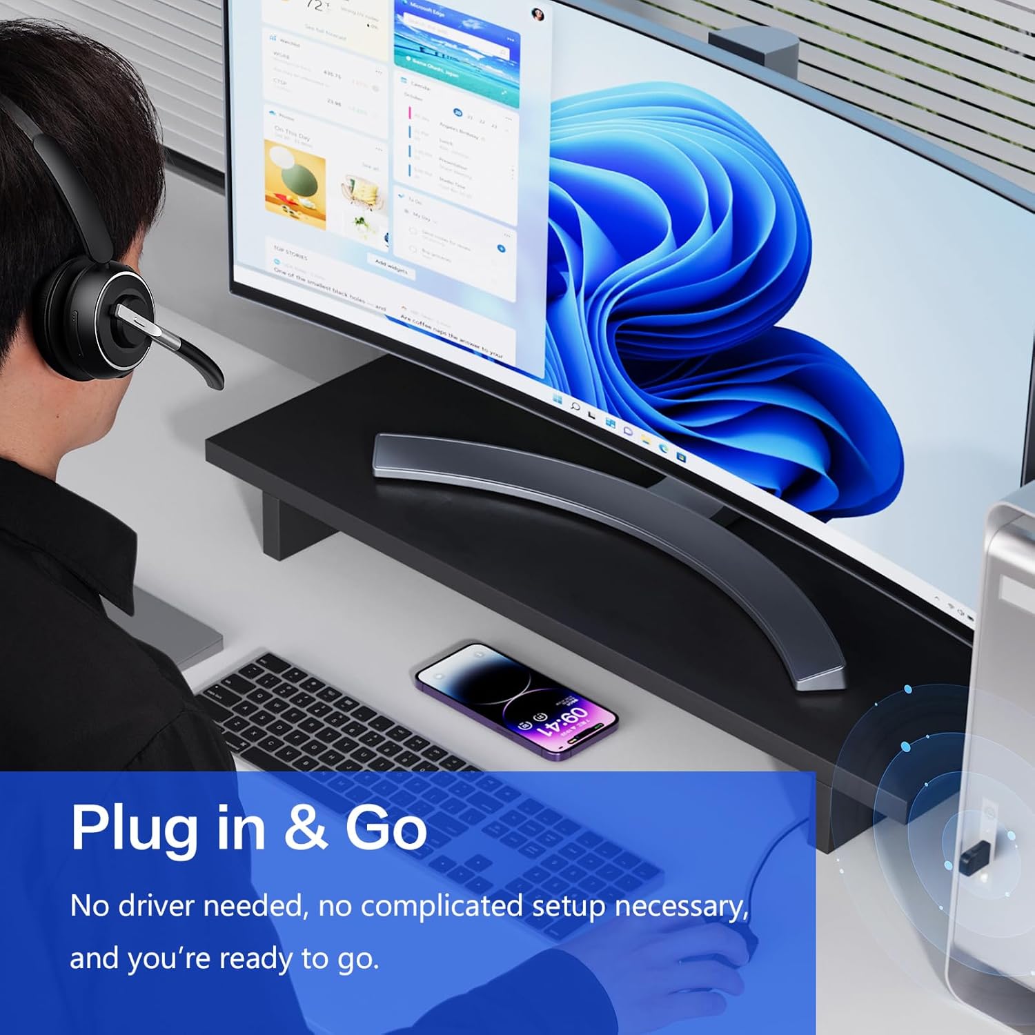 Bluetooth Headset, Wireless Headset with Microphone. for sale in Sealy, TX