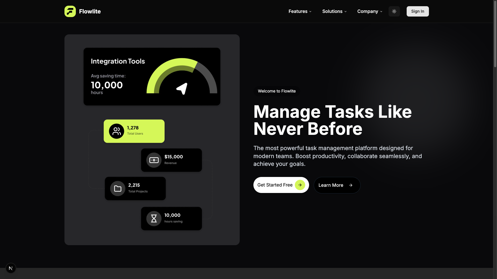 Flowlite - Task Management System - Image 1