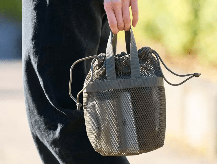 日本 MUJI 無印良品 立體網狀抽繩包手提包 — YOJI 祐吉日本代購