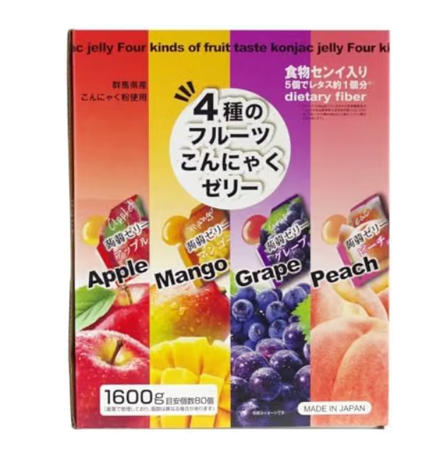 日本 4種綜合水果蒟蒻果凍 80入 — YOJI 祐吉日本代購