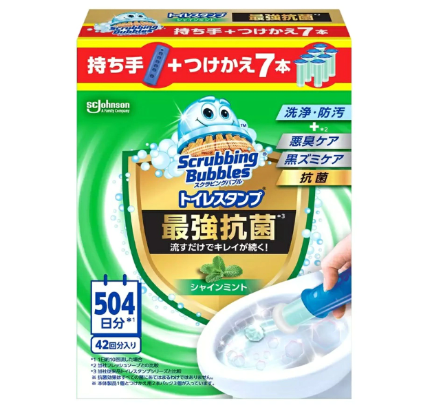 日本 Scrubbing Bubbles 馬桶清潔花瓣凝膠 本體＋補充7支 — YOJI 祐吉日本代購