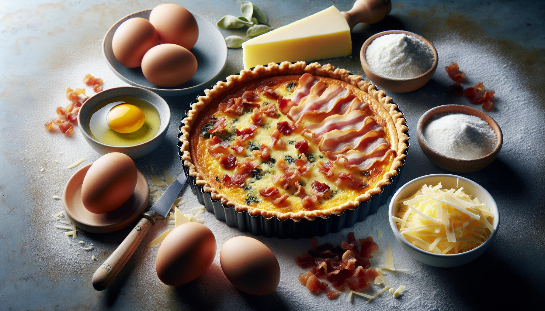 Comment préparer une quiche lorraine authentique ?