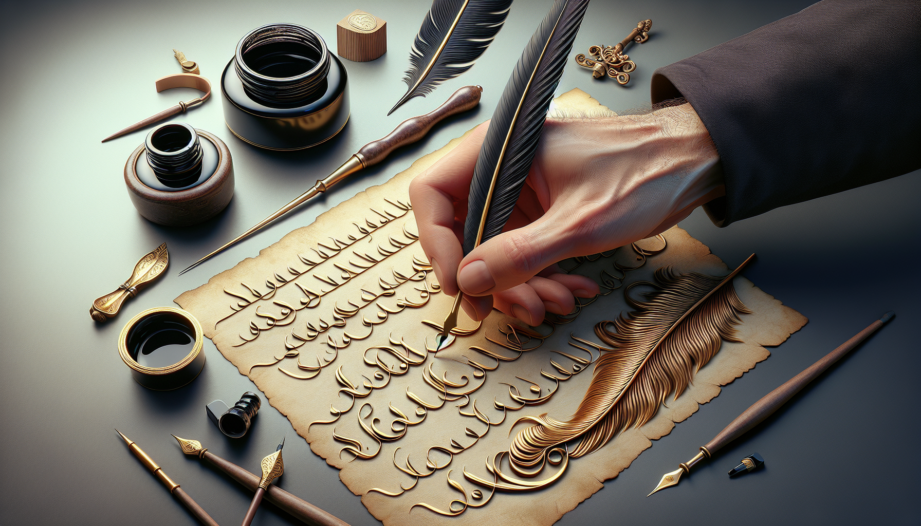 Comment maîtriser les ligatures en calligraphie ?