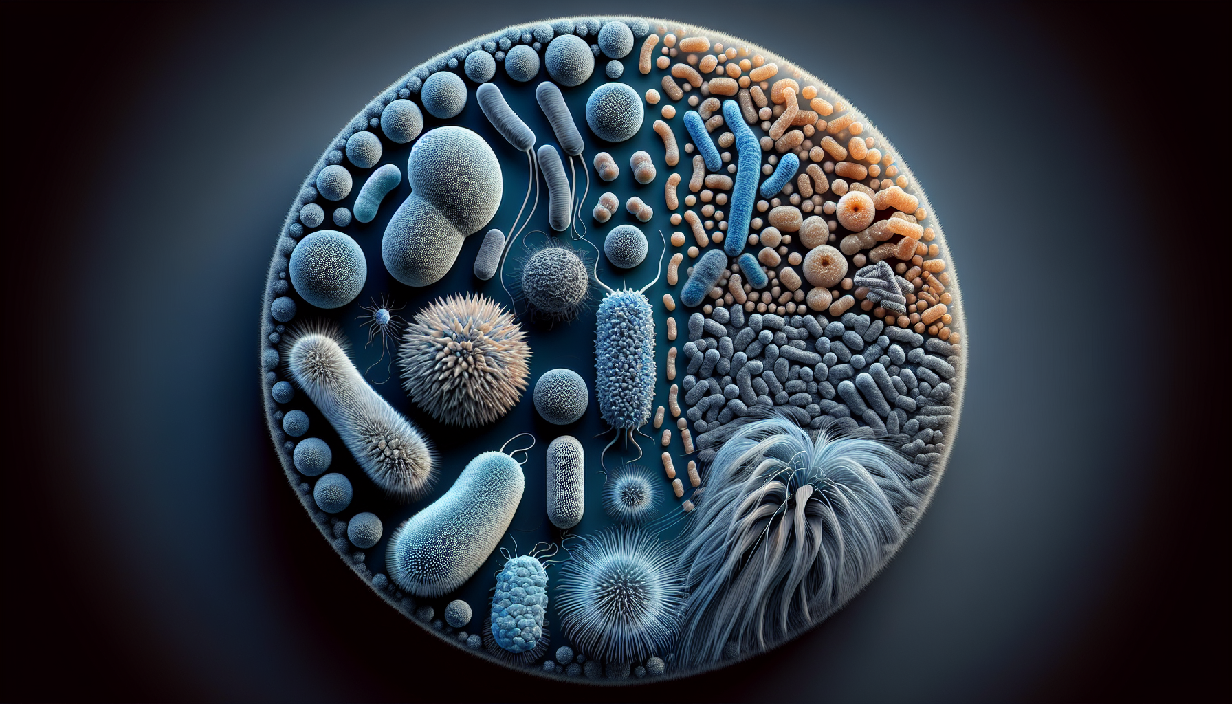 Comment distinguer les différentes tailles de microbes ?