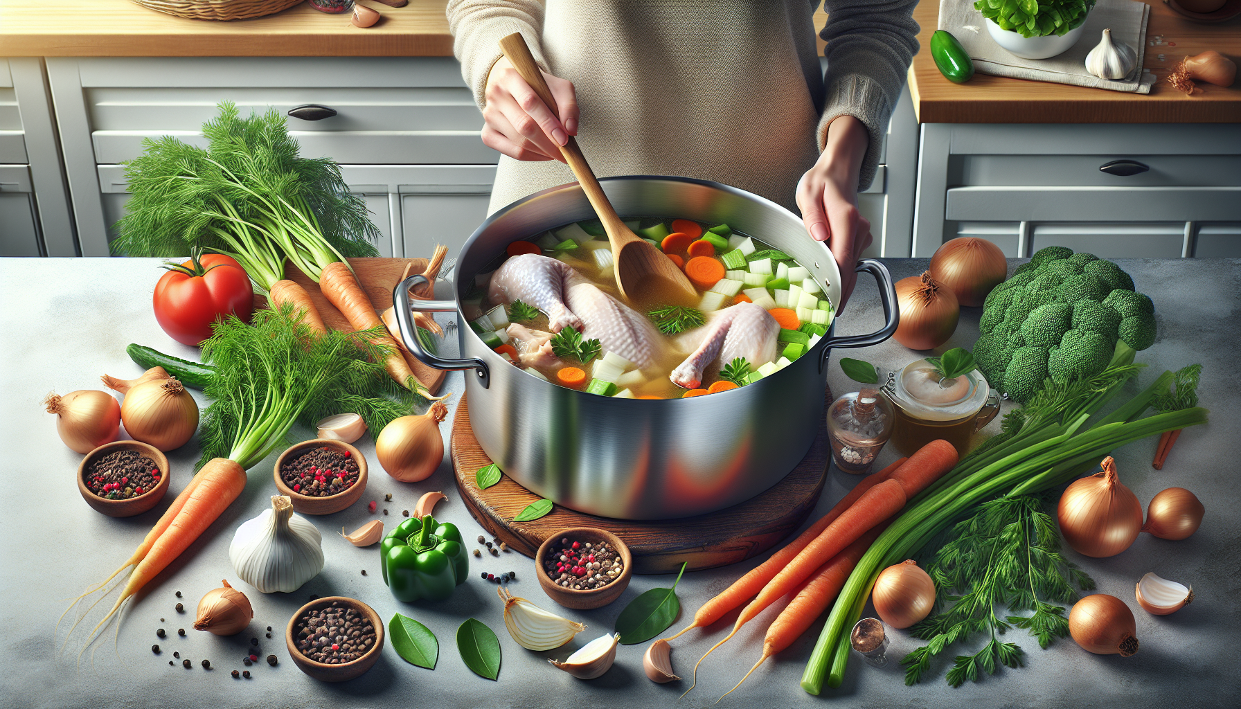 Comment préparer un bouillon de volaille maison ?