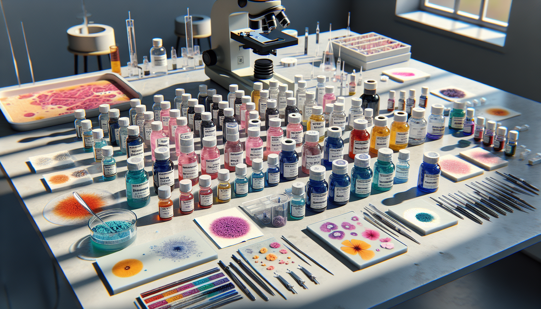 Comment choisir ses colorants en microscopie ?