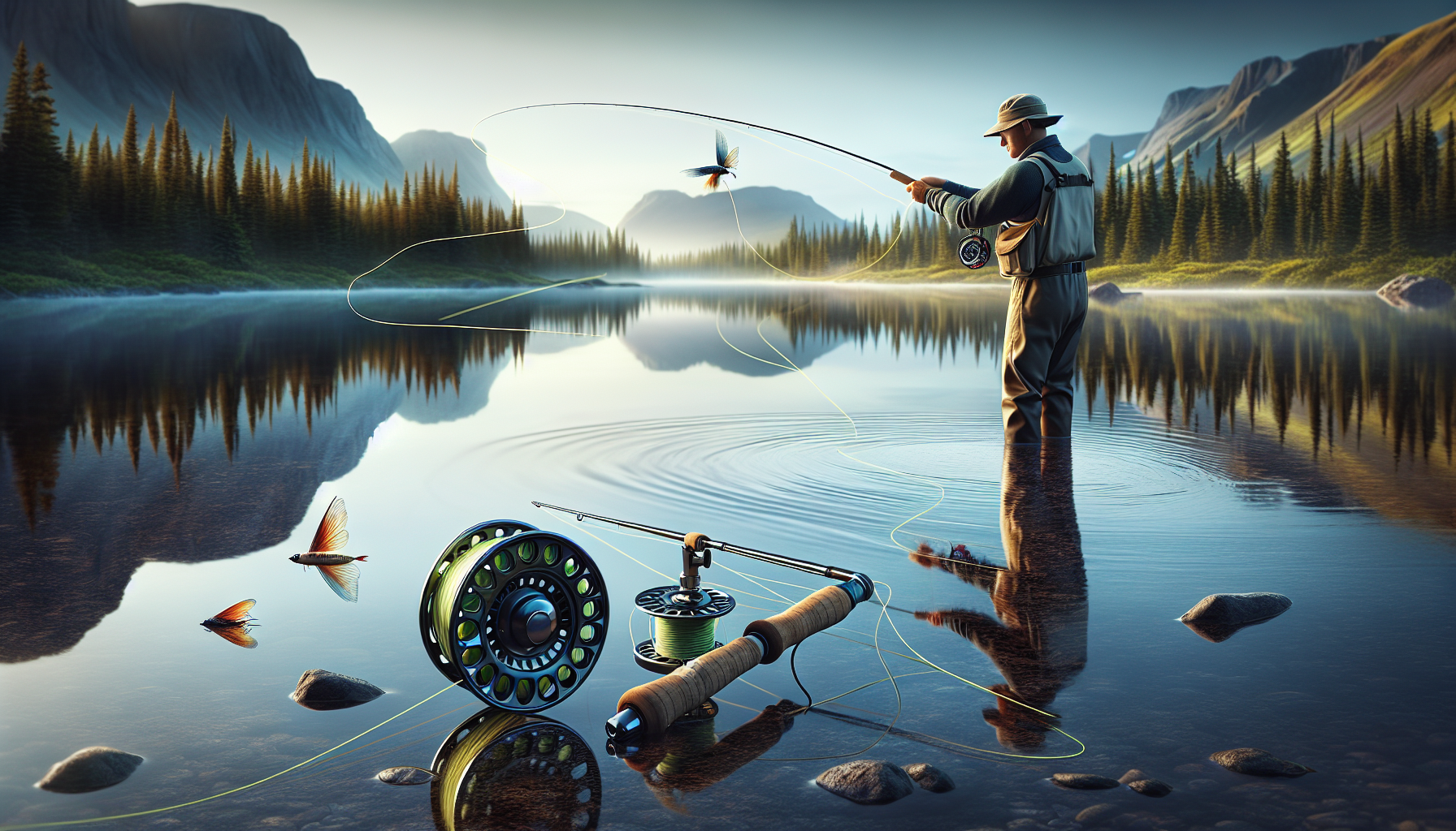 Comment pratiquer la pêche à la mouche en lac