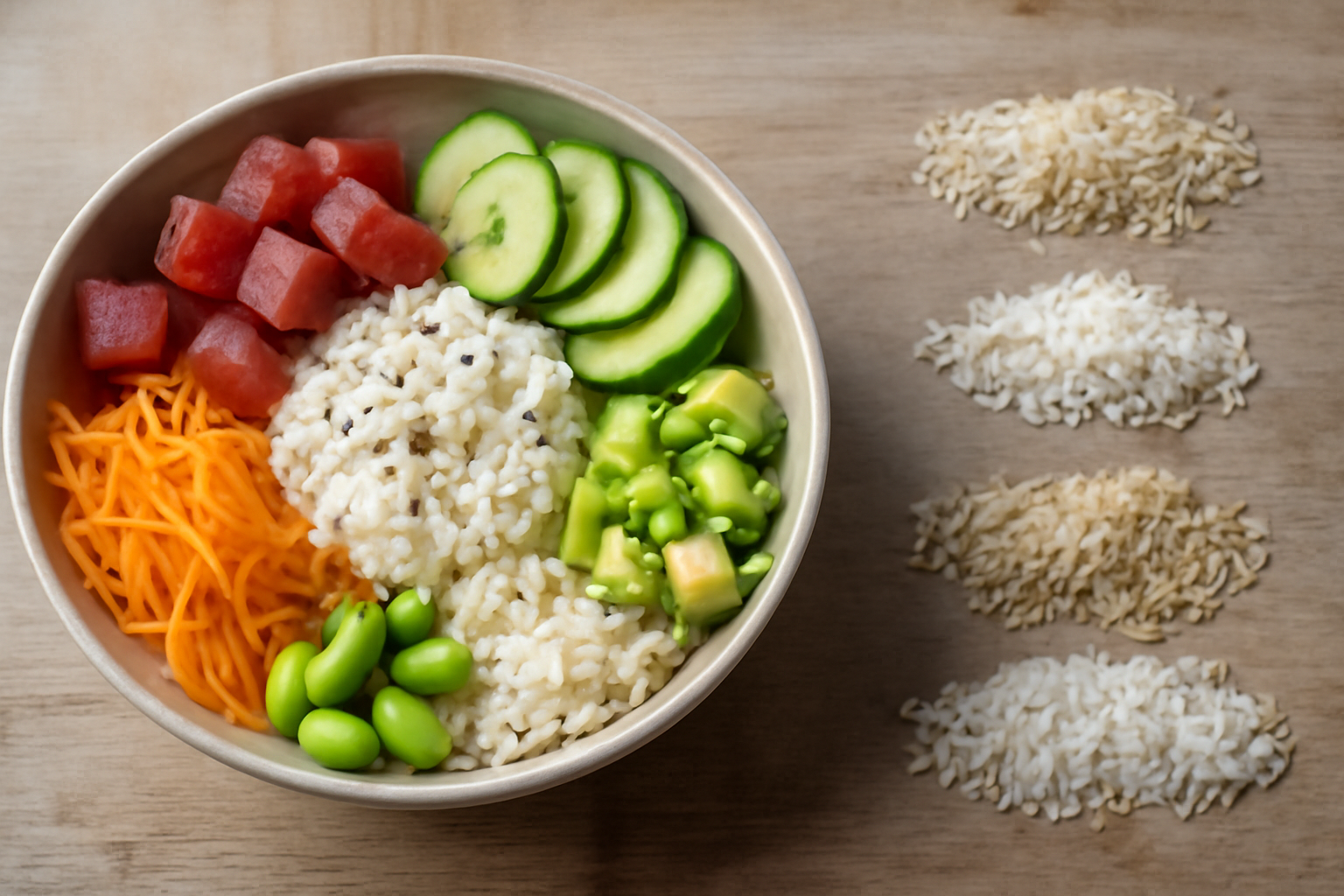 Comment choisir le riz pour un poke bowl ?