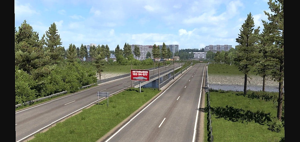 МОД Trans-Siberian Truckway v1.6 ДЛЯ EURO TRUCK SIMULATOR 2