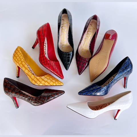 Patent & Print Stiletto Pumps
