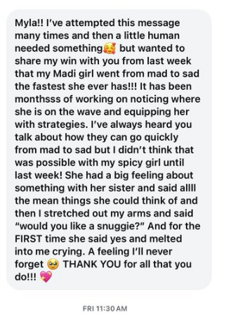 Parent testimonial