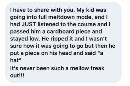 Parent testimonial
