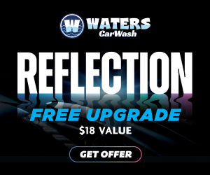 Waters Carwash Reflection display ad