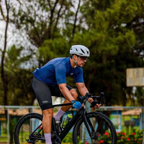 Atleta patrocinado Axion Cycle com roda de carbono aro fechado Disc Brake