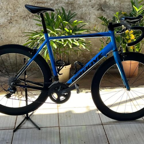 Cliente Axion Cycle com Roda de Carbono Rim Brake