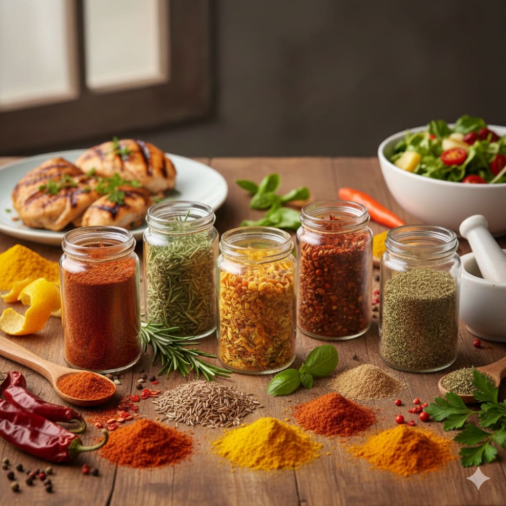 ¿Extrañas la sal? 5 mezclas de especias Nefro-Friendly que cambiarán tu vida