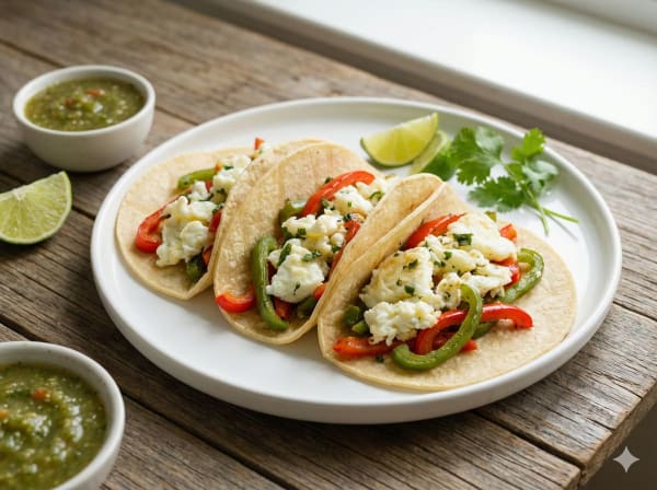 Tacos de Claras y Pimiento