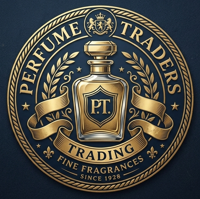 Elegant perfume trader logo