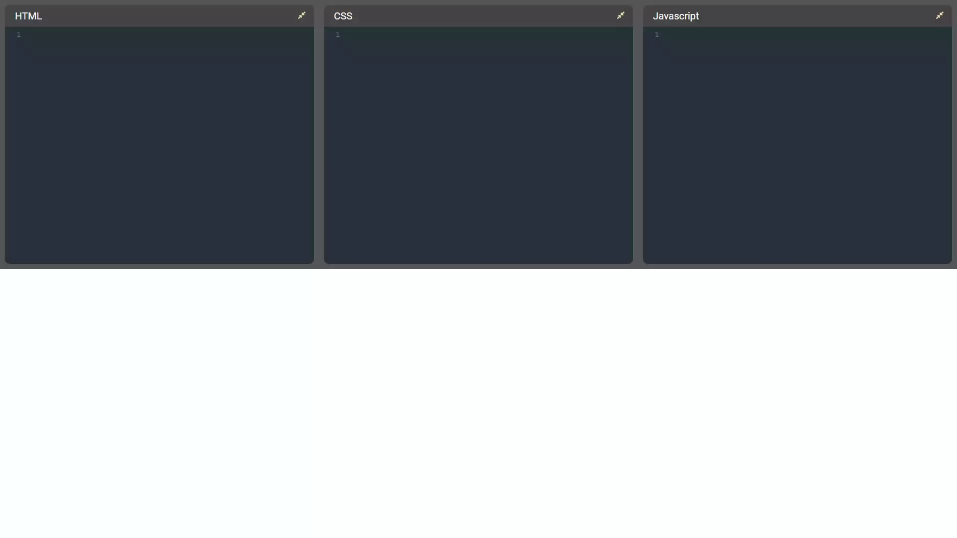 Codepen Clone with React JS. Build Online Code Editor