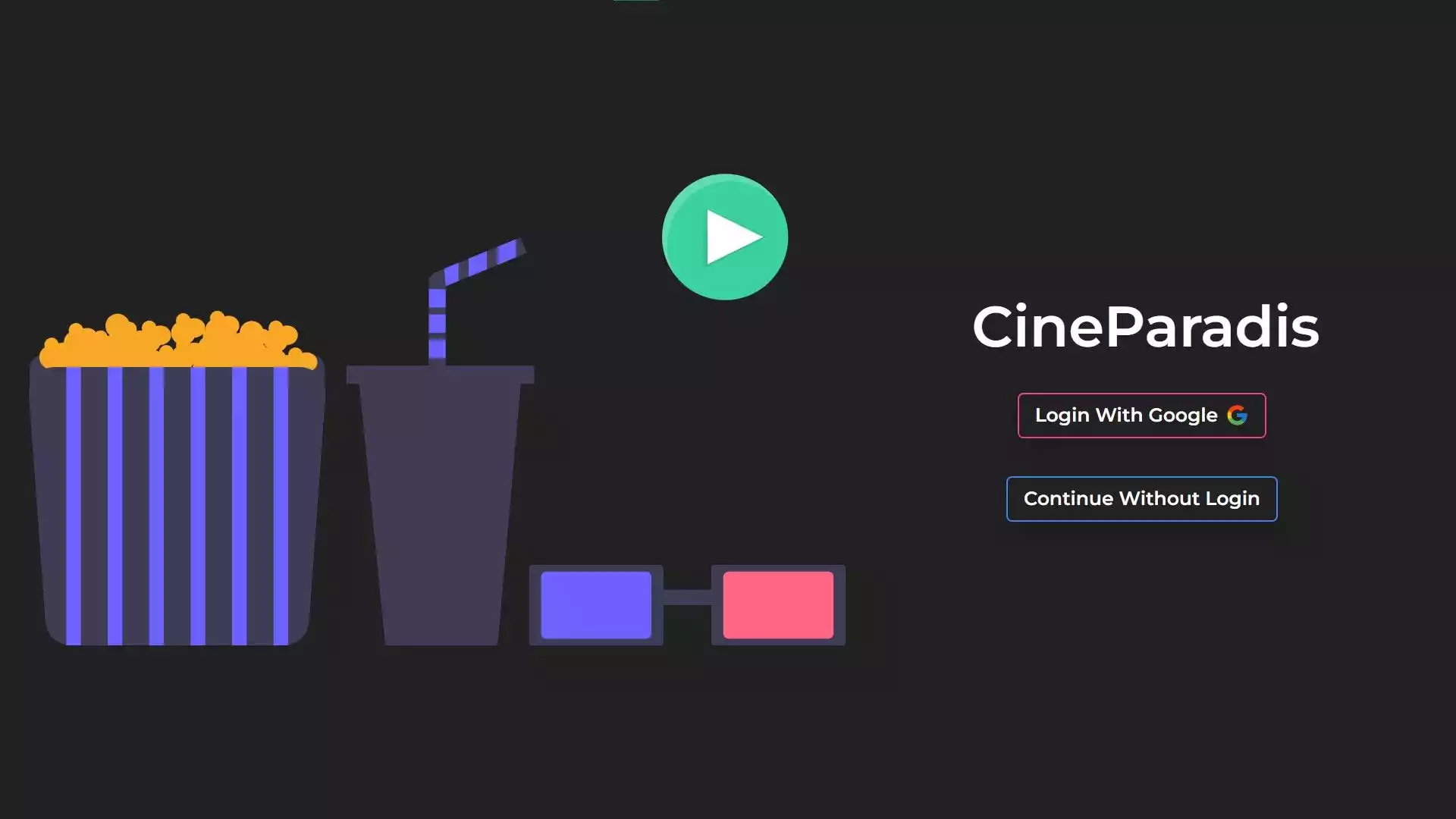 CineParadis   Trivial App for Movies and Web Series