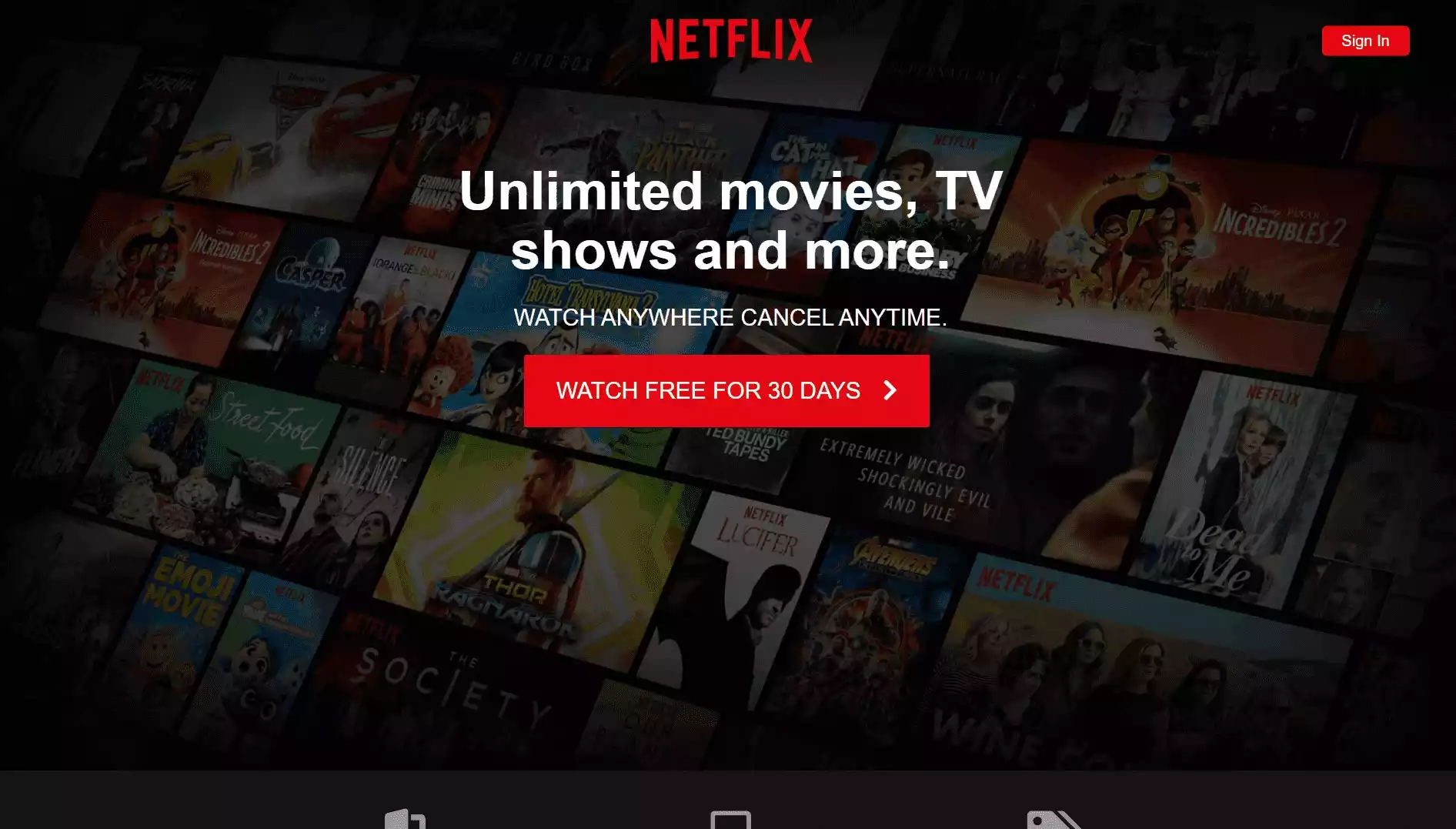 Netflix Landing Page Clone