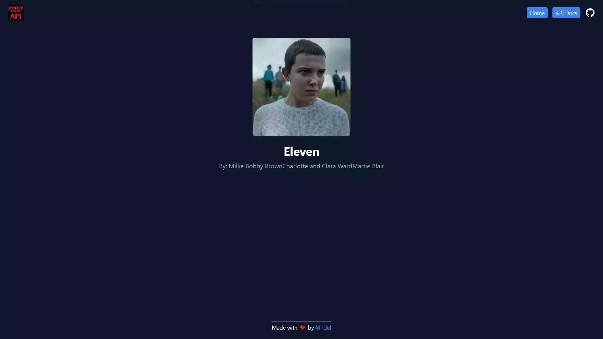 Stranger Things API