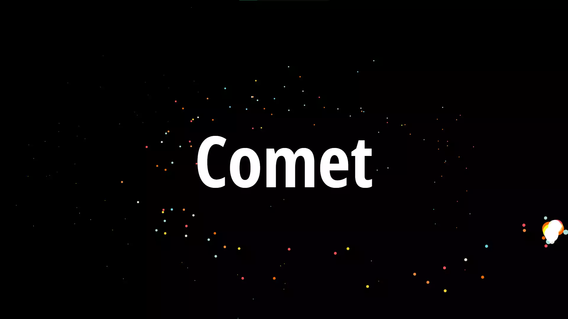 Comet Effects on Mousemove HTML CSS and JS. Mridul.Tech