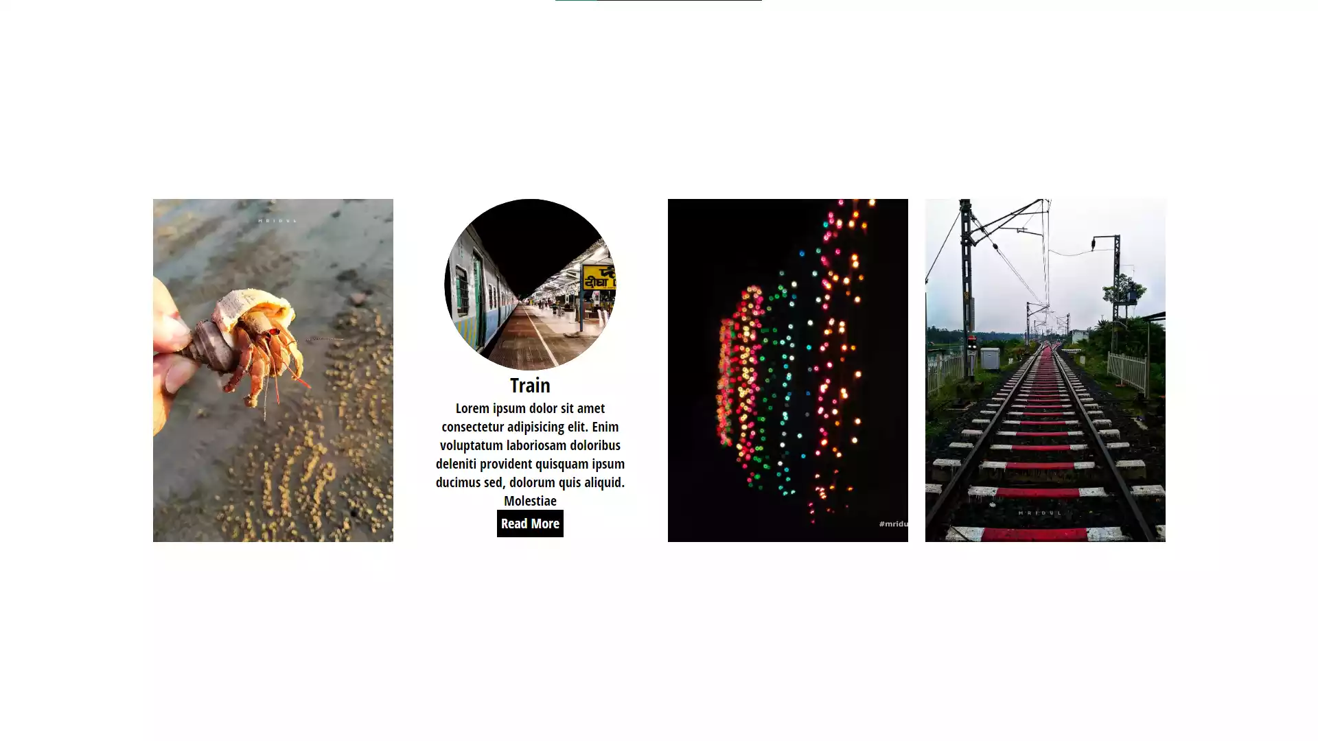 Clip Path Image Hover Text with HTML and CSS