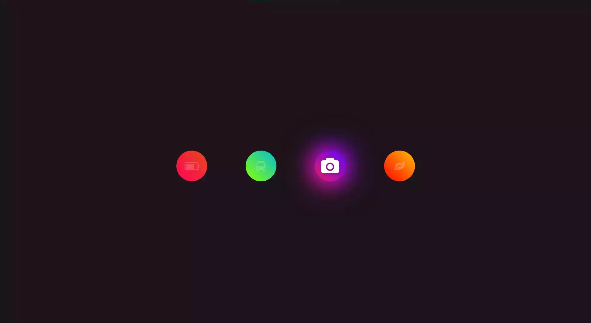 Glowing Gradient Icon with HTML and CSS