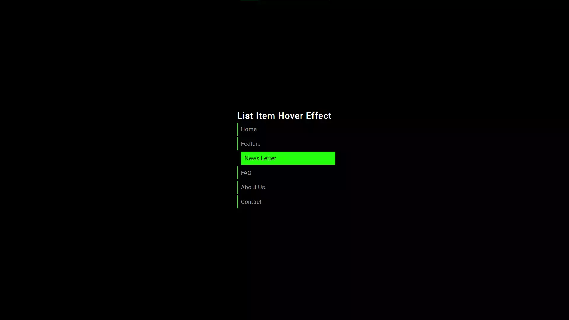 Create Engaging List Item Hover Effects with HTML and CSS