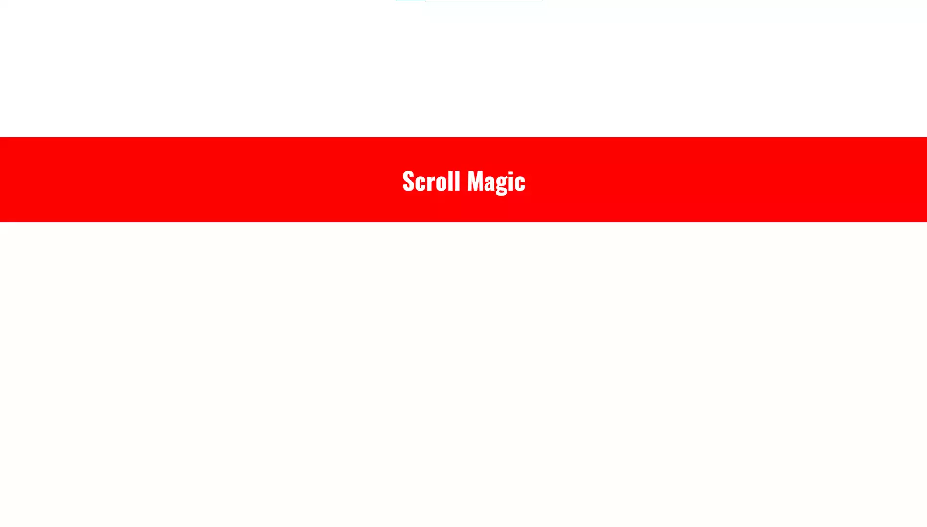 Scroll Animation Using Scrollmagic